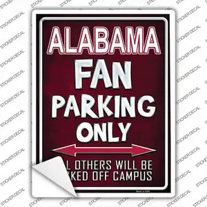 Alabama Novelty Rectangle Sticker Decal