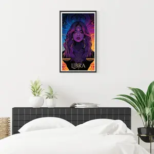 New Diamond Painting Kit, Libra Zodiac Sign, Full Round Drill, Home Decor, DIY Art, Frameless Handmade Craft, Best Gift