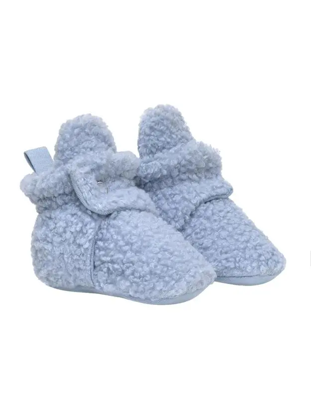 Sherpa Snap Booties Light Blue