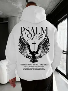 Psalm 91 Hoodie – Unisex Scripture Retro Christian Pullover