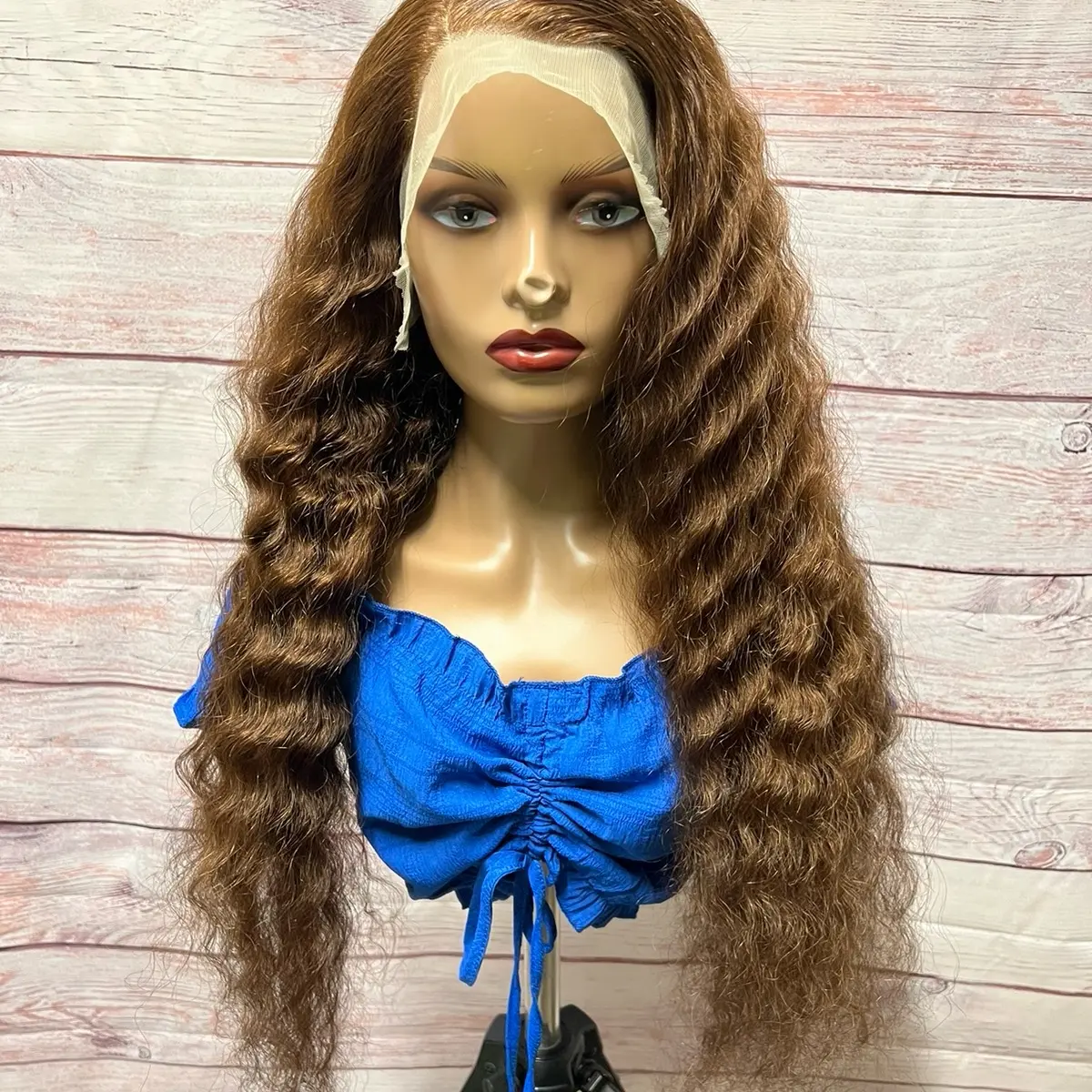30 inches human hair Brown full lace wig