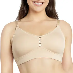 PARFAIT Erika P58611 Women's Full Bust Seamless Wire-Free Comfortable Convenient Breast Feeding Bra with One-Handed Nursing Clips & Supportive Inner Sling Postpartum Outfits Maternity Shapewear Soft Underwear