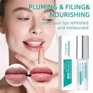 CARVENCHY-BP Spicule Plumping Lip Shot 4ml Liquid Microneedling Plumping Lip Gloss for Juicy Voluminous Korean Glass Lips Nourishing Moisturize Hydrating Lipstick Makeup Glossy Cosmetic Hydrating Tinted Lip Balm with Glossy Finish