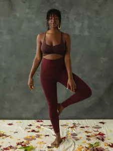 Sundara Leggings - organic cotton high waisted ankle length leggings - yoga leggings - natural fiber leggings