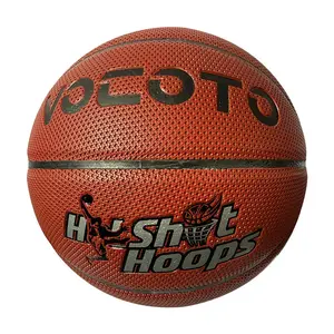 Vocoto PU Basketball, Size 7 Standard, Durable High Elasticity Anti-Slip Design, Indoor Outdoor Use, Perfect Gift for All Ages