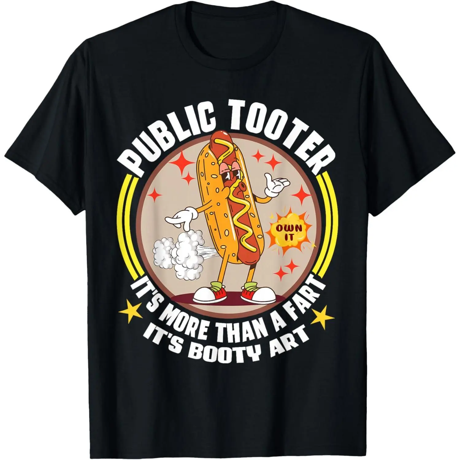 Public Tooter Fun Inappropriate Embarrassing Adult Humor T-Shirt