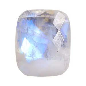 Rainbow Moonstone Fancy Cut Rectangle Stone 9mm x 16mm