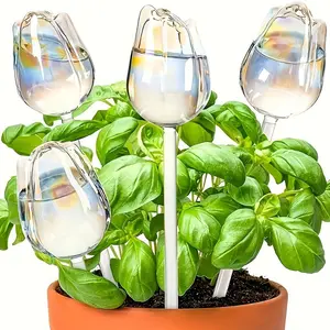 5/10 Tulip Plant Watering Balls, Automatic Self-Watering System, Automatic Irrigation Equipment, Narrow Mouth Design, Slow Release, Ideal for Potted Plants, Indoor Greenery, Seedlings, Hanging Baskets, Gardening Tools