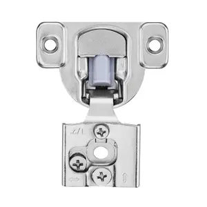 VEVOR Cabinet Hinges, 50 Packs Partial Overlay Kitchen Cabinet Door Hinges, 105 Degree Opening Angel Soft Close Concealed Cupboard Hinges for Framed Cabinet Type, with Mounting Screws