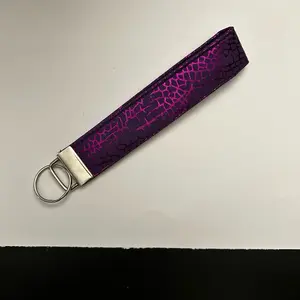 Purple foiled Dragonfly Wing key fob