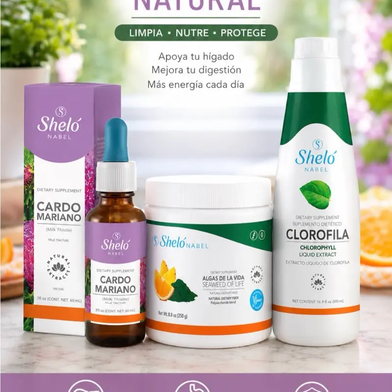 Shelo Nabel Wellness Bundle – Milk Thistle, Chlorophyll & Seaweed Fiber