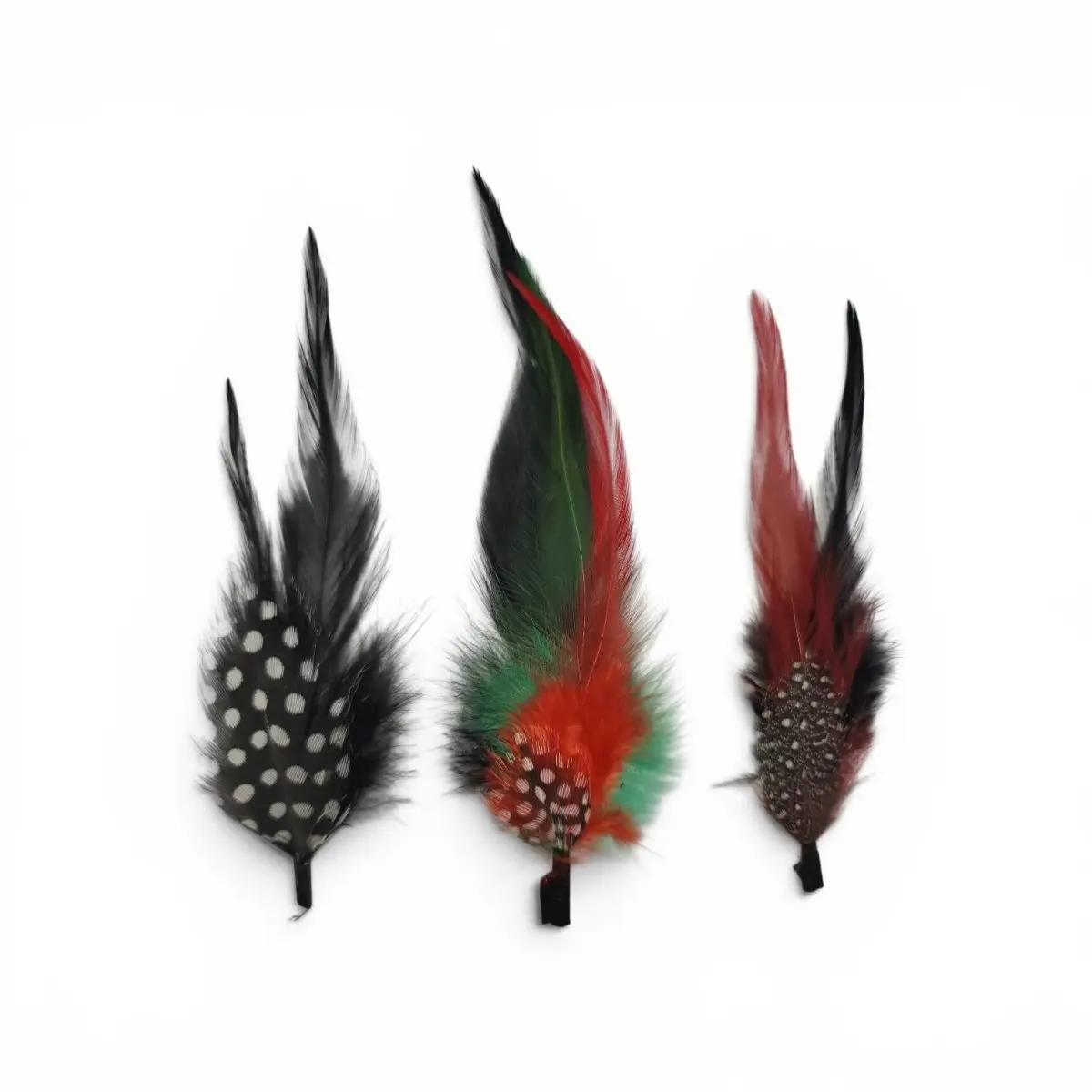 Set de Plumas Vaqueras para Sombrero 3 Piezas Multicolor – Accesorio para Texana y Sombrero Western