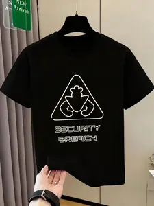 Five Nights At Freddy's Security Breach - Security Vulnerability Game-Related Printed Short-Sleeved T-Shirt. A Stylish, Comfortable And Versatile Summer Fashion Piece For Boys And Girls. Ideal Gift Choice