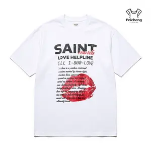 Saint Morta Love Helpline Mock T-Shirt Off-White