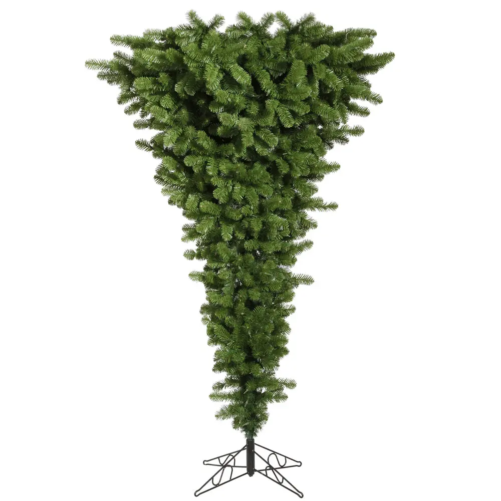 Vickerman A107455 5.5' Green Upside Down Artificial Christmas Tree Unlit