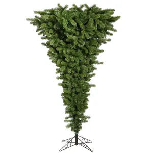 Vickerman A107455 5.5' Green Upside Down Artificial Christmas Tree Unlit