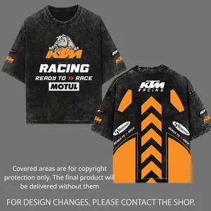 KTM Ready to Race Driver Washed Tshirt Biker Vintage Racing Streetwear, Motorcycle Graphic Hoodie Unisex, Designed for Motor Fans, Sportbike Culture, Speed Lovers & Urban Motorbike Style