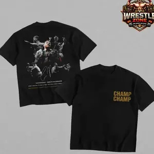 Conor The Notorious McGregor Double Champion Signature Heavy Cotton T-shirt UFC Pound For Pound Shirt MMA Fan Apparel Pump Cover Direct-to-garment Printing Menswear Soft Casual Unisex Graphic Tee Vintage Streetwear KHG