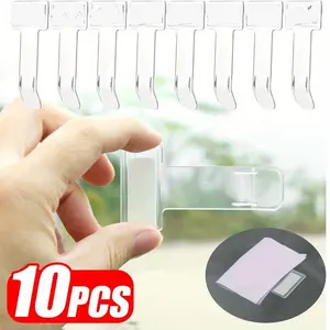 Car Parking Ticket Clip Fastener Permit Card Bill Holder Car Window Windscreen Glass Fastener Clip Stickers Accessories