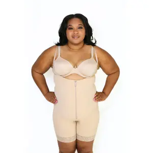 Mayra Thin Straps Zipper Front and Bottom Faja Shapewear