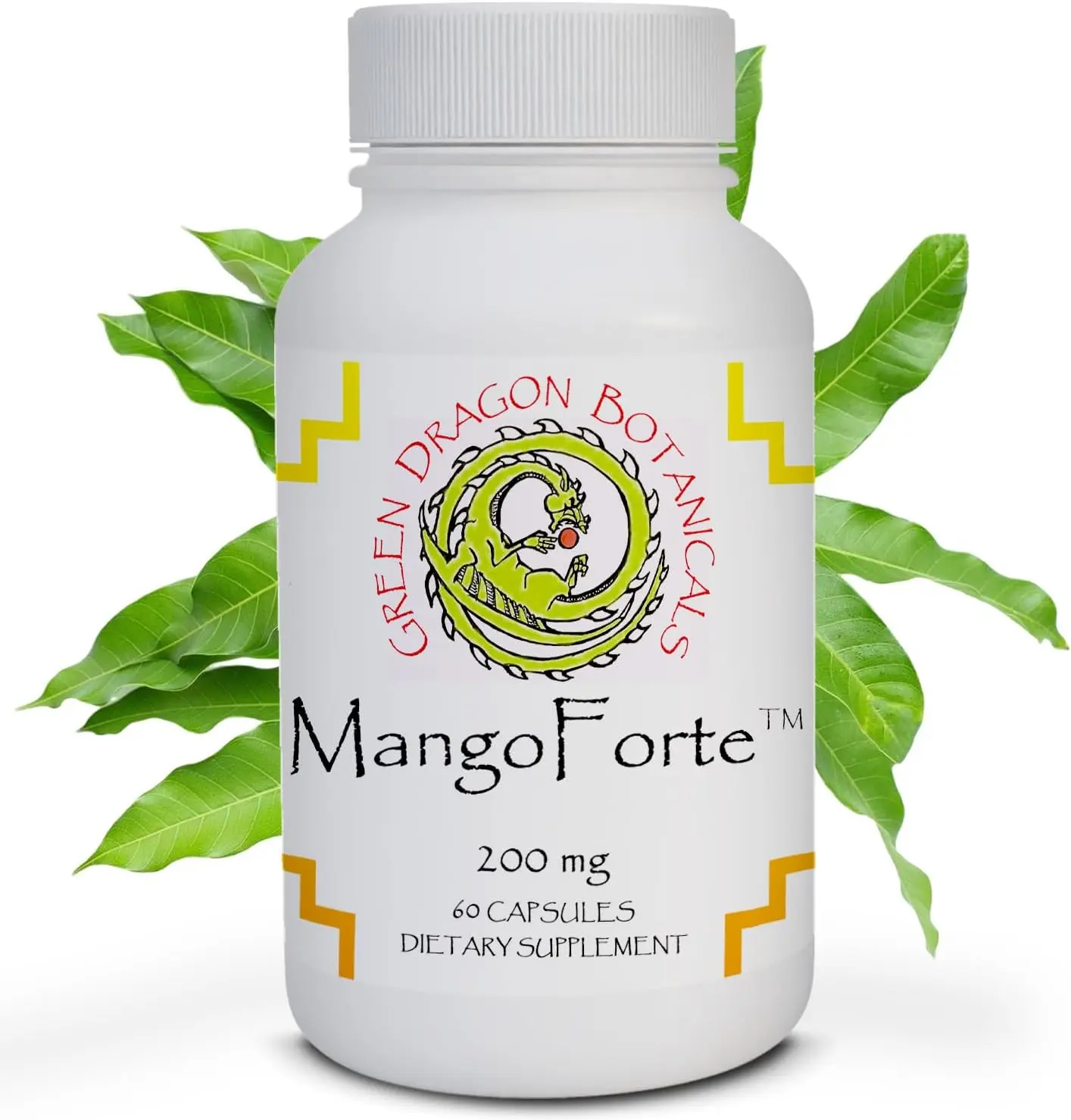 Green Dragon Botanicals MangoForte Mango Leaf Extract - 60% Mangiferin 200mg 60 Caps
