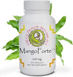MangoForte Mango Leaf Extract Capsules 200mg 60 Capsules 60% Mangiferin Natural Immune Support Supplement Made in USA - Fitness, Healthcare