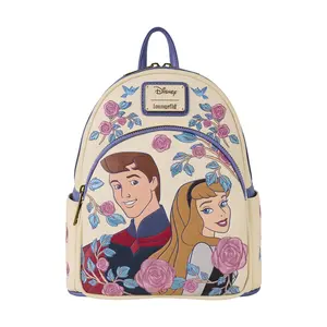 Loungefly Disney Sleeping Beauty Princess Aurora & Prince Phillip Floral Mini Backpack