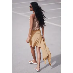 H&M Asymmetric tie-detail skirt