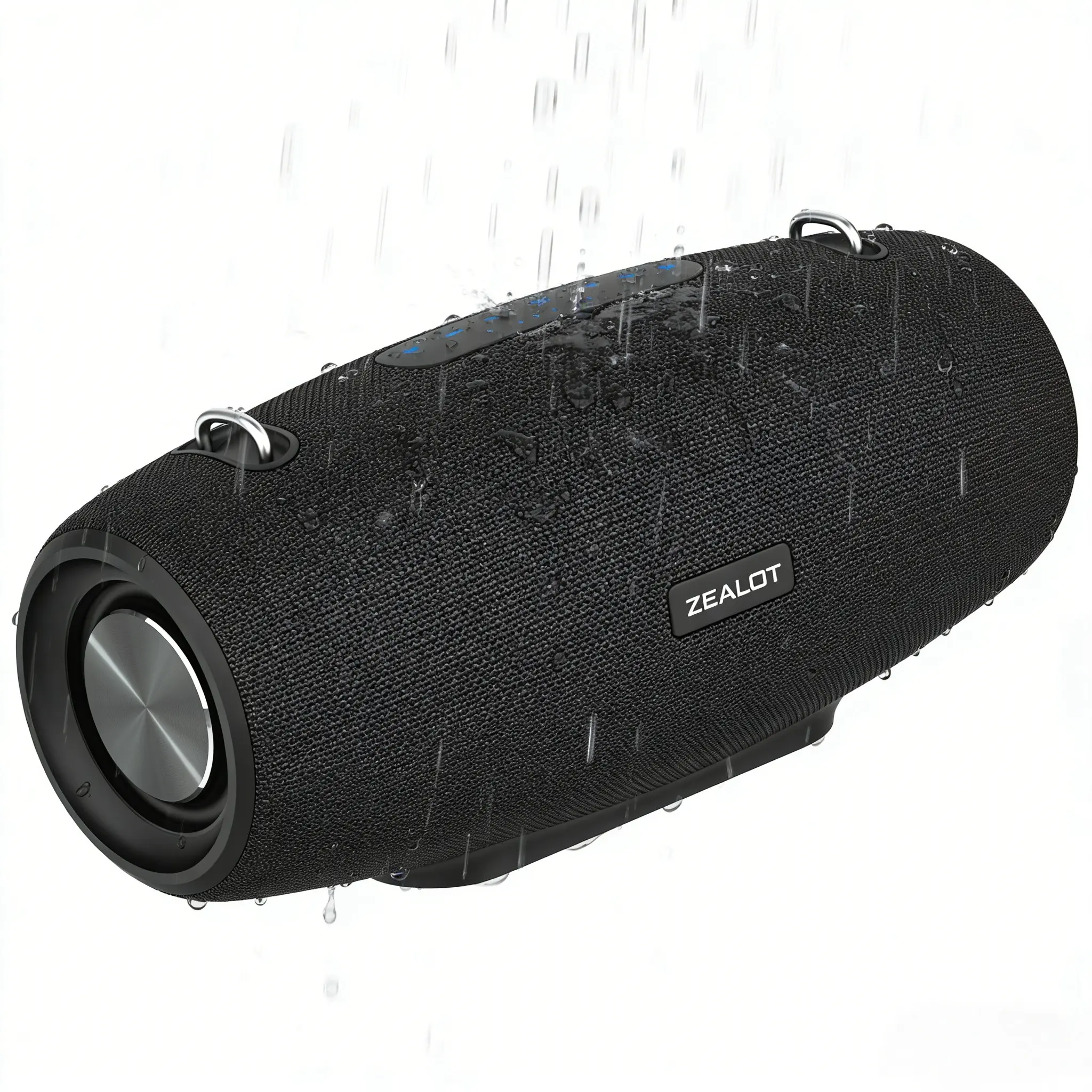 Outdoor Bluetooth Speaker ZEALOT, 60W HIFI Stereo Sound, IPX6 Waterproof, 144000mAh Extended Battery, Shoulder Strap, Multi-Play Modes, Perfect for Camping, Gym, Party & Home Entertainment, Wireless Speakers, Portable Waterproof Speakers