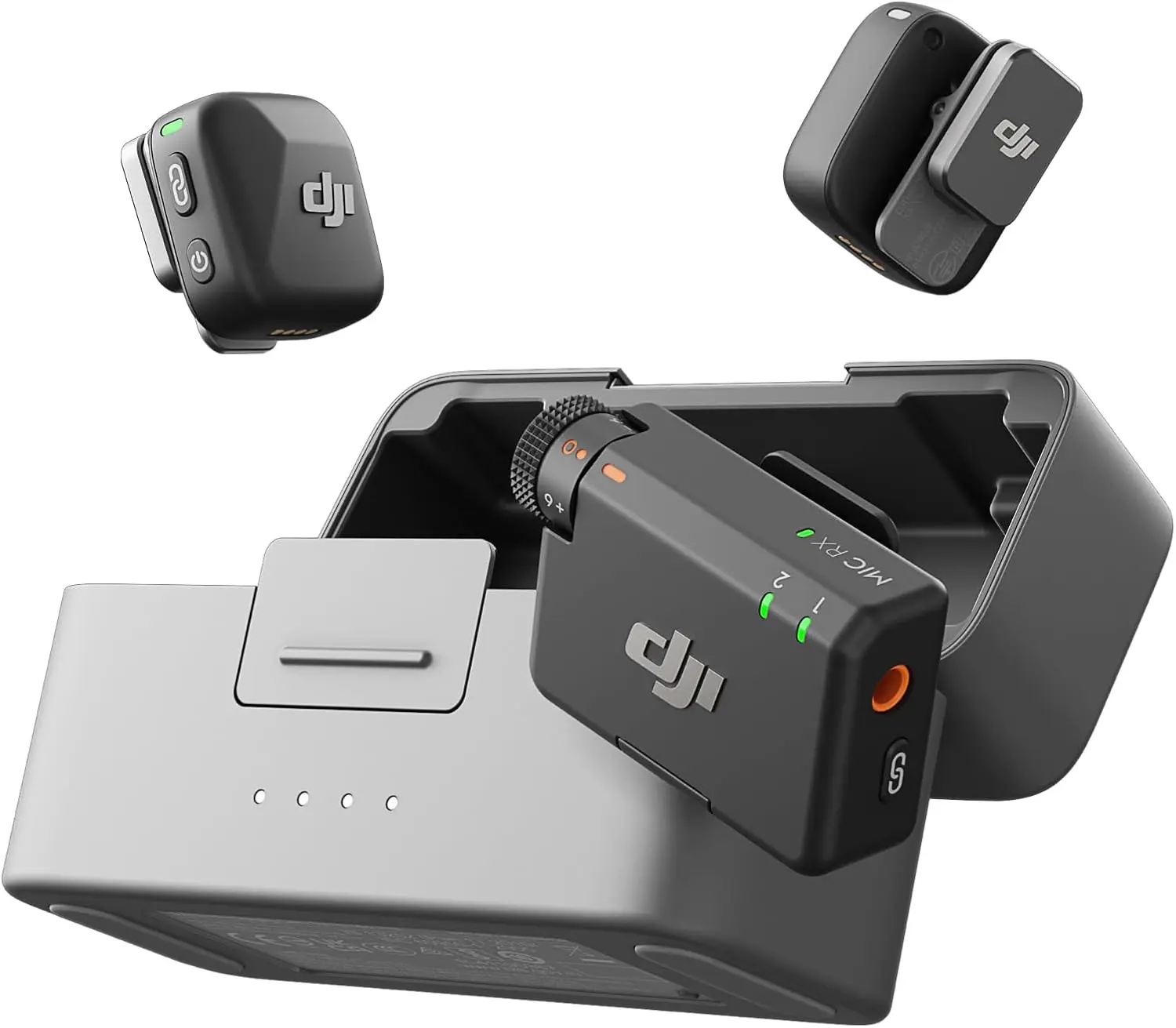DJI Mic Mini, Wireless Lavalier Microphone for iPhone/Camera/Android, Ultralight, Detail-Rich Audio, Noise Cancelling, Automatic Limiting, Vlog, Streaming, 400m Transmission