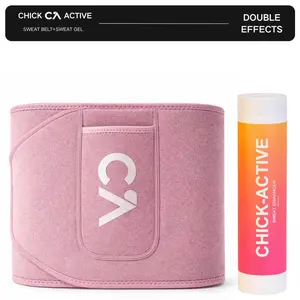 CHICK-ACTIVE sweat gel Original+ premium silver ion sweat sauna belt waist trimmer with phone pocket CHICK-ACTIVE sweat gel Original+ premium silver ion sweat sauna belt waist trimmer with phone pocket