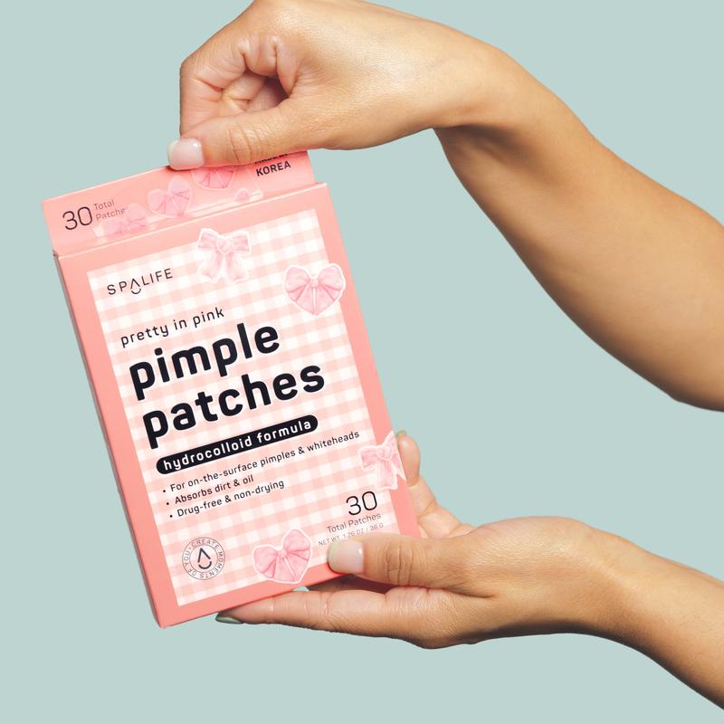 Pretty in Pink Pimple Patches -  Hydrocolloid Formula for Acne, Spots, Redness and Inflammation -  30 Count Skincare Acne