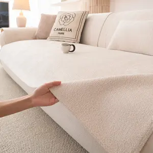 Anti-Slip Durable Sofa Cushion, Washable Pet Protection Cover, Soft Sofa Protector, Dustproof for Living Room and Office, Easy to Clean Cat Scratch Resistant