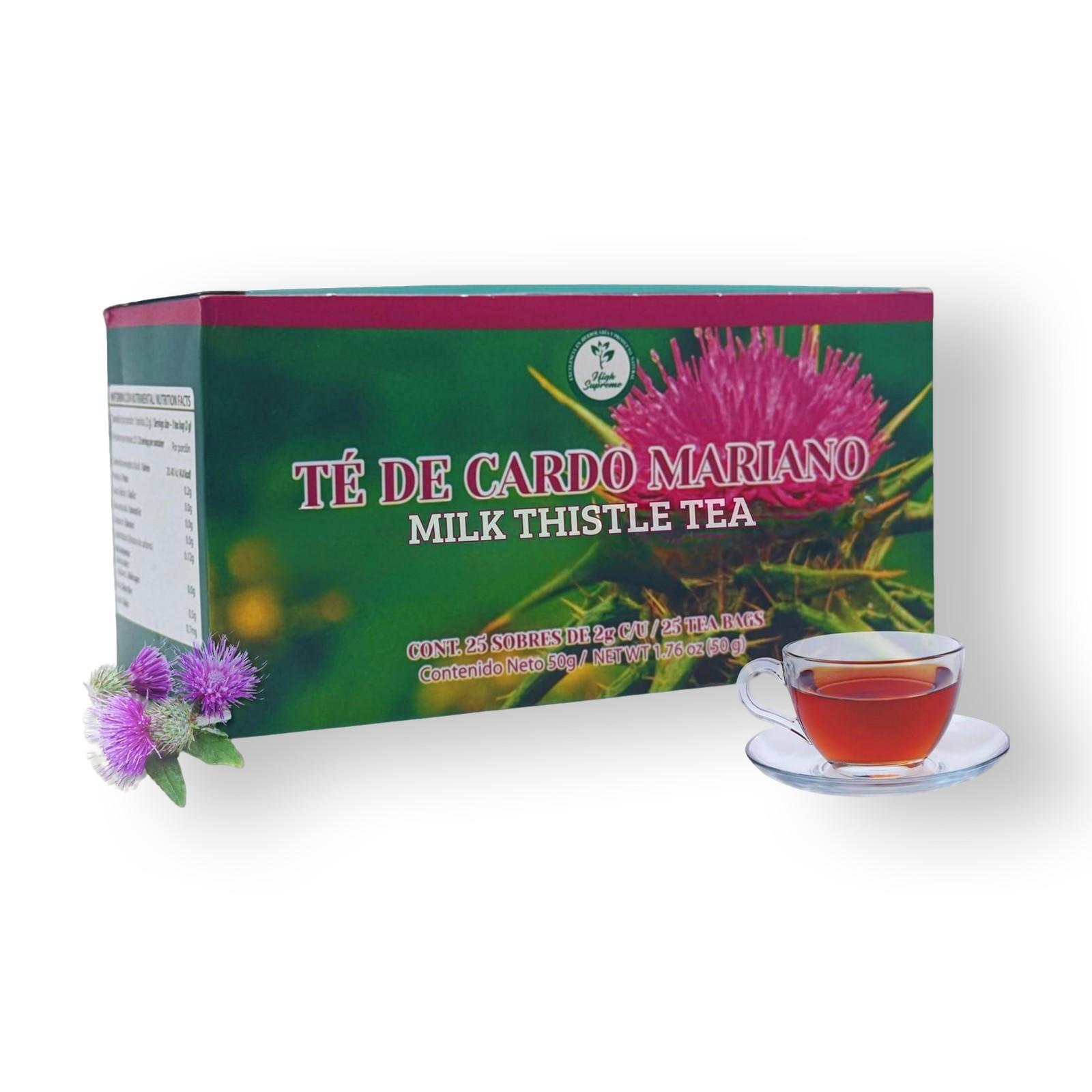 VIRAL Cardo Mariano Tea (Milk Thistle Tea) – 100% Natural, Vegan | 25 Tea Bags