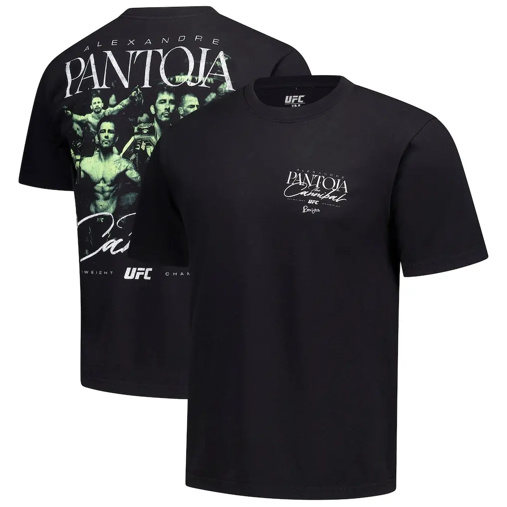 Men's UFC Black Alexandre Pantoja The Cannibal T-Shirt