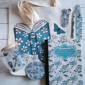 Floral Book and Coffee- Date Night with Your Notebook