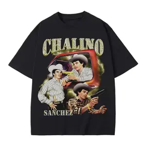 Vintage Chalino Sanchez Shirt, Chicanos Clothing, Mexican Movie T-Shirt, Fashion Cotton, Full Size, Full Colors, For Women Streetwear Top