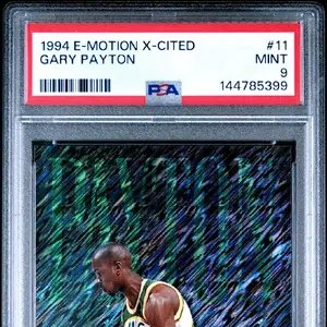 1994 E-MOTION X-CITED Gary Payton #11 PSA 9 MINT