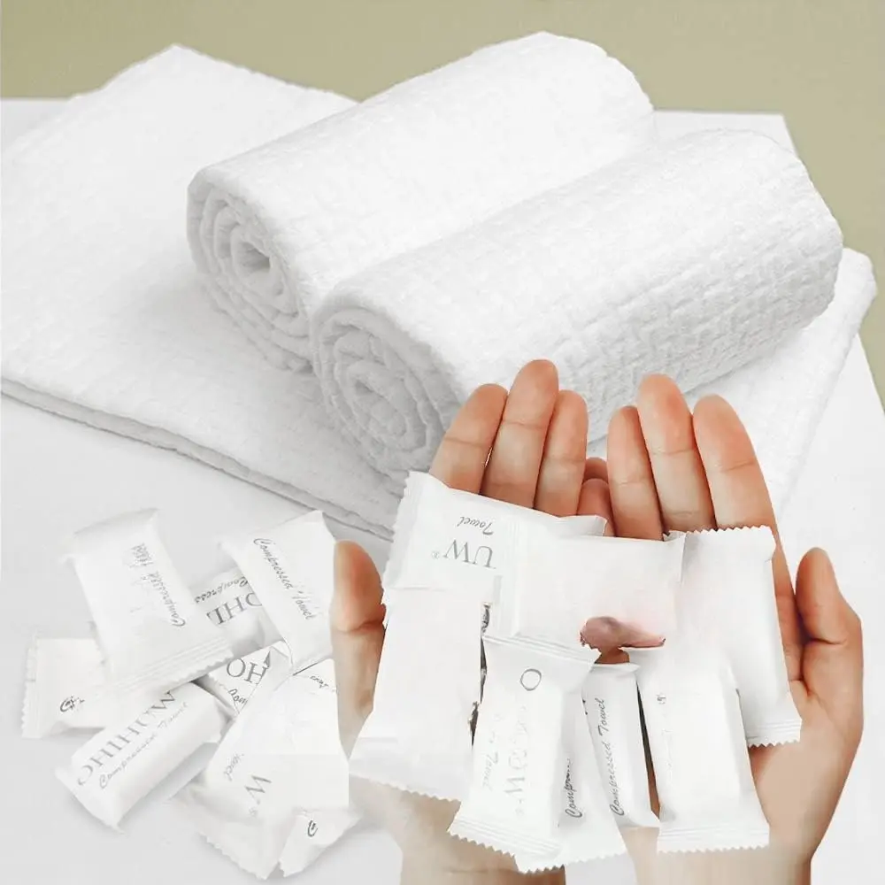 Disposable Towel Thicker Style Magic Compressed Towel Large Size  Tissue Portable Washcloth  for Travel Camping Hiking Outdoor  Beauty Salon