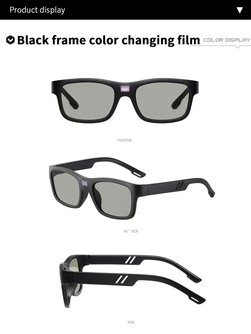 Paleshy Square Color-Changing Polarized Sunglasses for Adults, UV Protection Smart Photochromic Auto-Tint Men's Eyewear, Lightweight TR Frame, Durable Fashion Accessories with Wearable Card, Accessories Adults Paleshy Square Color-Changing Polarized Sunglasses for Adults, UV Protection Smart Photochromic Auto-Tint Men's Eyewear, Lightweight TR Frame, Durable Fashion Accessories with Wearable Card, Accessories Adults