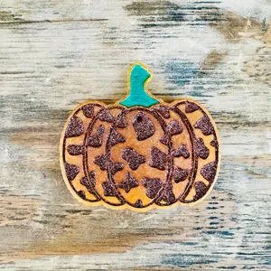 Fall Cow Print Pumpkin Car Freshie