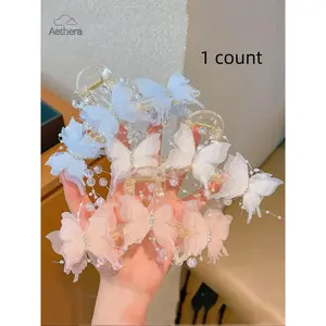 Butterfly Design Hair Claws, Cute Hair Accessories for Women & Girls, Minimalist Headwear Suitable for Thick Hair, Fashion Hair Accessories for Party, Daily Clothing Decor, Hair Clip