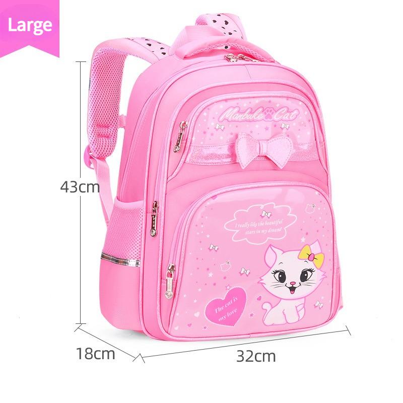 Cute Cartoon Cat Backpack, School Bag Double Shoulder Backpack, Casual Outdoor Bag