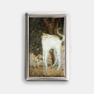 The White Cat 100s or King Size Case Storage Box Card Holder Metal Wallet