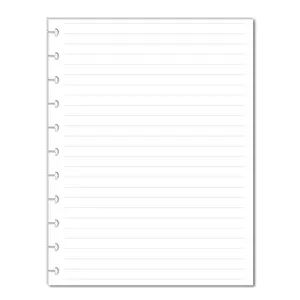 Notes Refill Pages for 11-Disc Letter Size Planners, Letter Size Planner Notes Refills, Pre-punched Planner Inserts, Pre-punched Notes Refills