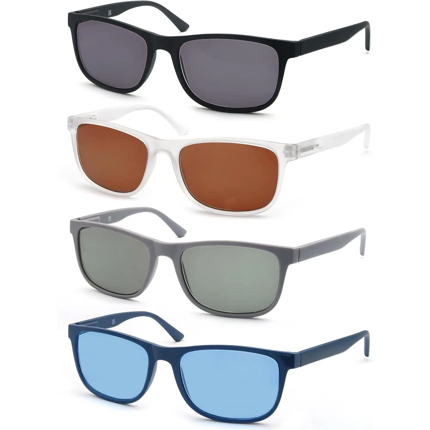Blue Light Blocking Reading Glasses for Men - Large Oversized Square Frames, Wide-Fit Cheaters for Big Heads, Coated Lenses with Multiple Diopters (0.5x/1.0x), Scratch-Resistant, Suitable for Bedroom, Kitchen Use, 1.75 X, 143Mm/5.63 Inches