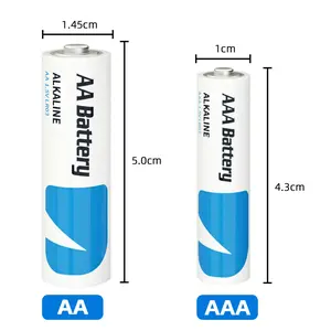 DON FANG Alkaline Battery Pack (48 AA + 48 AAA), 1.5V high-performance batteries for remote controls, clocks, and keyboards — value pack combo
