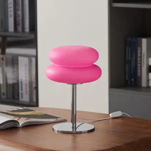 Mushroom Shaped LED Night Light, USB Rechargeable Bedside Table Lamp, Cute Bedside Lamp, Adjustable Vintage LED Bulb Lamp for Living Room, Desk