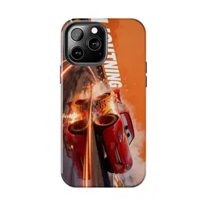 LIGHTNING MCQUEEN SPECIAL EDITION CARS Phone Case - Speedway Hero Racing Phone Case - Red Thunder Aesthetic Cinematic Car Art - Phone Cover for iPhone 7-17 Pro Max / for Samsung S21-S25 Ultra