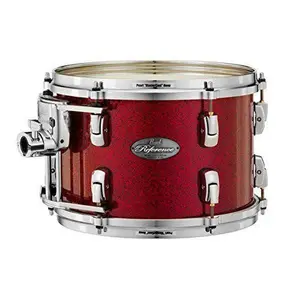 Pearl Music City Custom 14"x10" Reference Tom RF1410T/C407 RED GLASS Drum